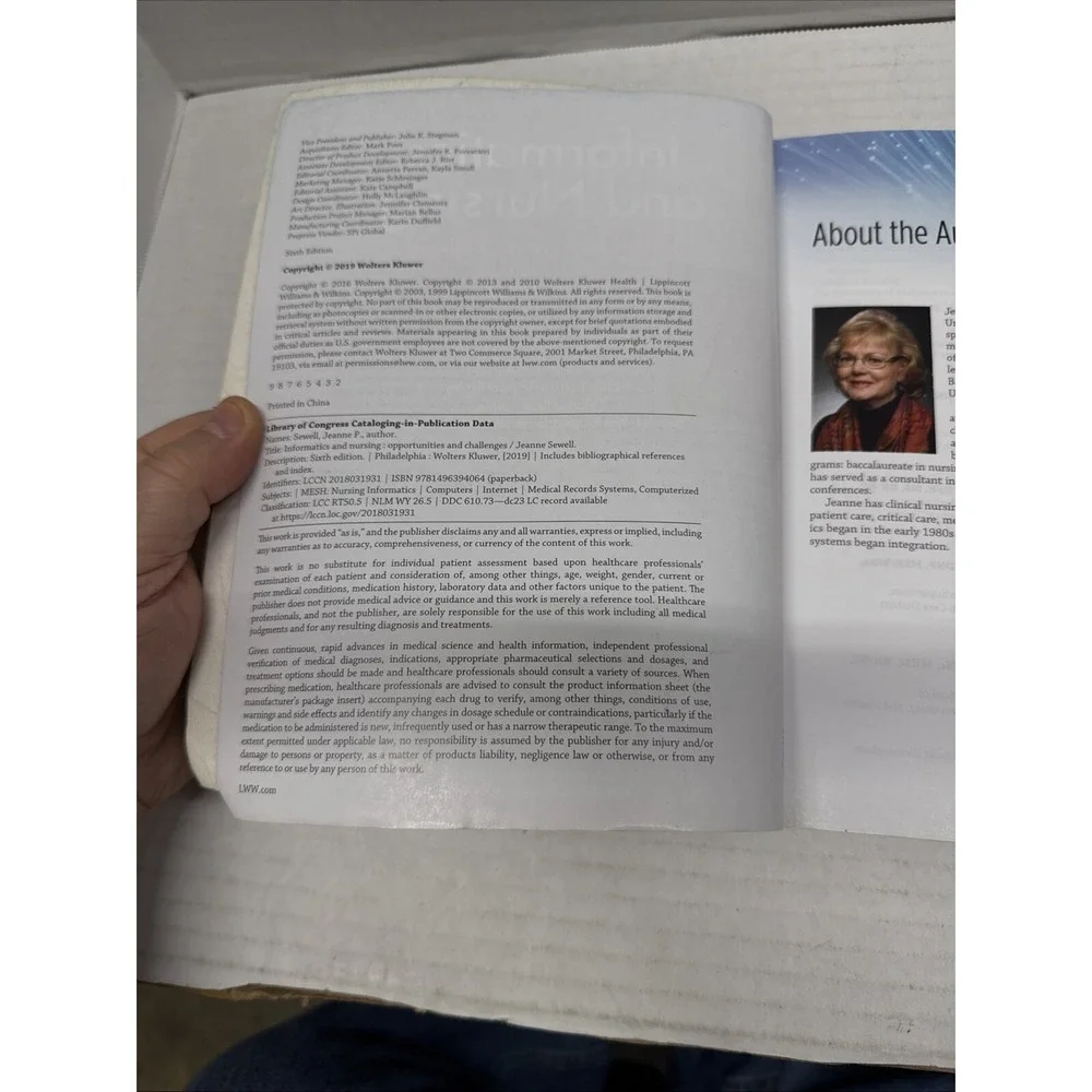 Informatics & Nursing Paperback, by Sewell Jeanne 2019, 6th Ed., Includes Code